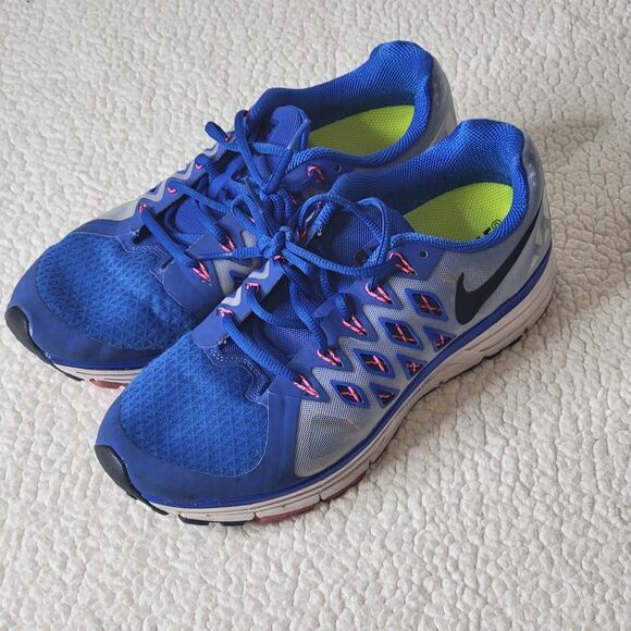 Nike Women's Zoom Vomero Size 12 (642196-400) Blue Running Shoes Lace Up UK 9.5 - Picture 2 of 9